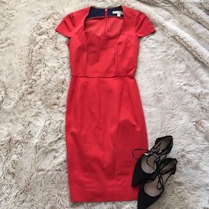 Banana Republic Structured Red Dress
